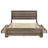 Kauffman Wood Storage Panel Bed
