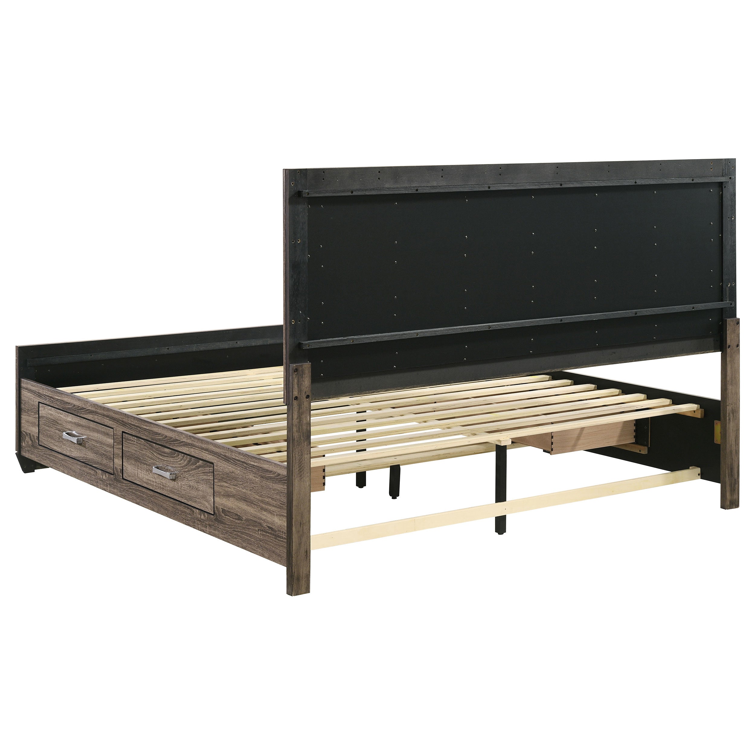 Kauffman Wood Storage Panel Bed