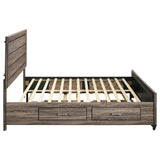 Kauffman Wood Storage Panel Bed