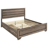 Kauffman Wood Storage Panel Bed