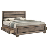 Kauffman Wood Storage Panel Bed