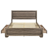 Kauffman Wood Storage Panel Bed