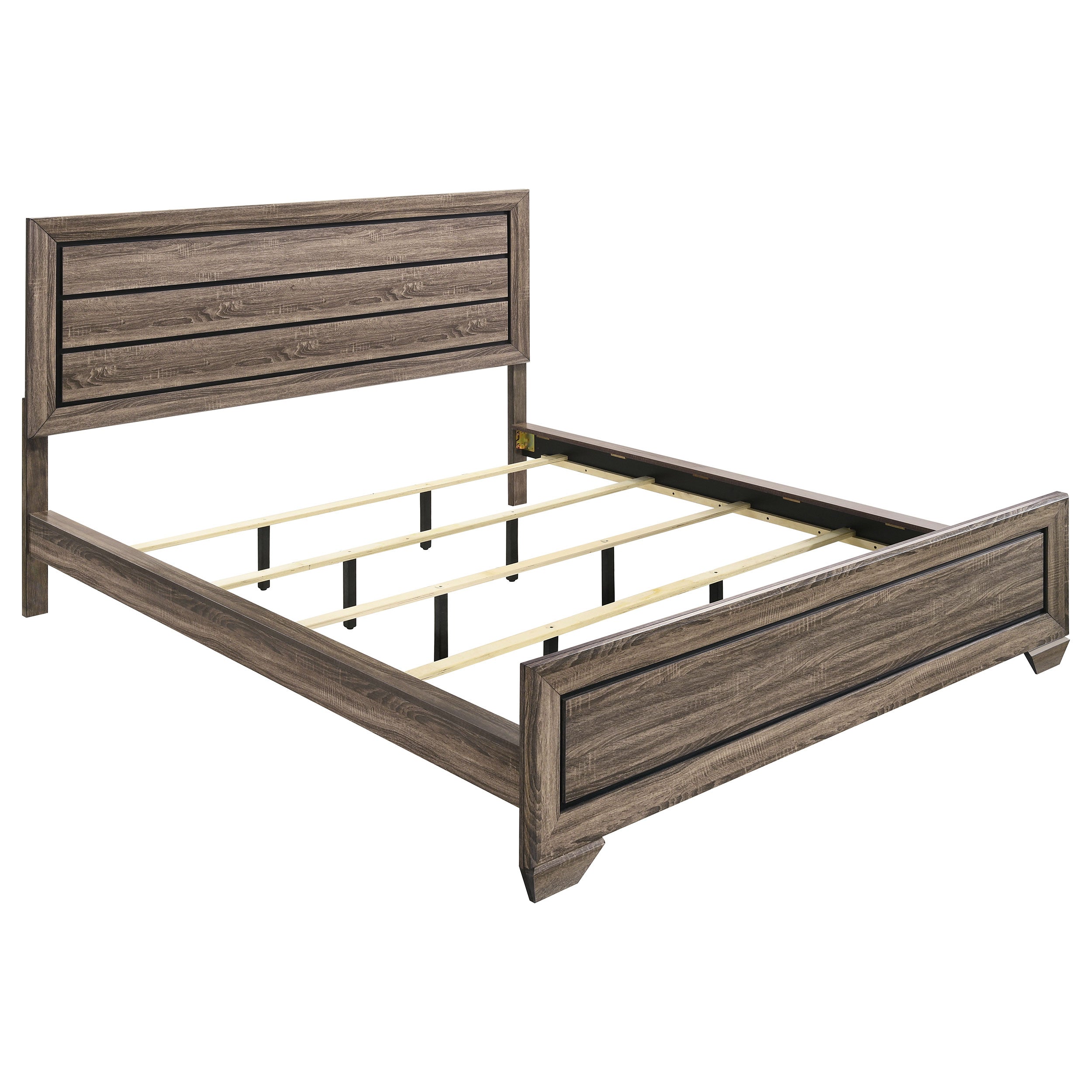 Kauffman Wood Panel Bed