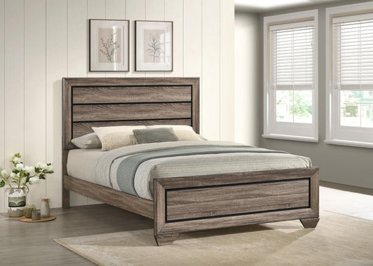 Kauffman Wood Panel Bed