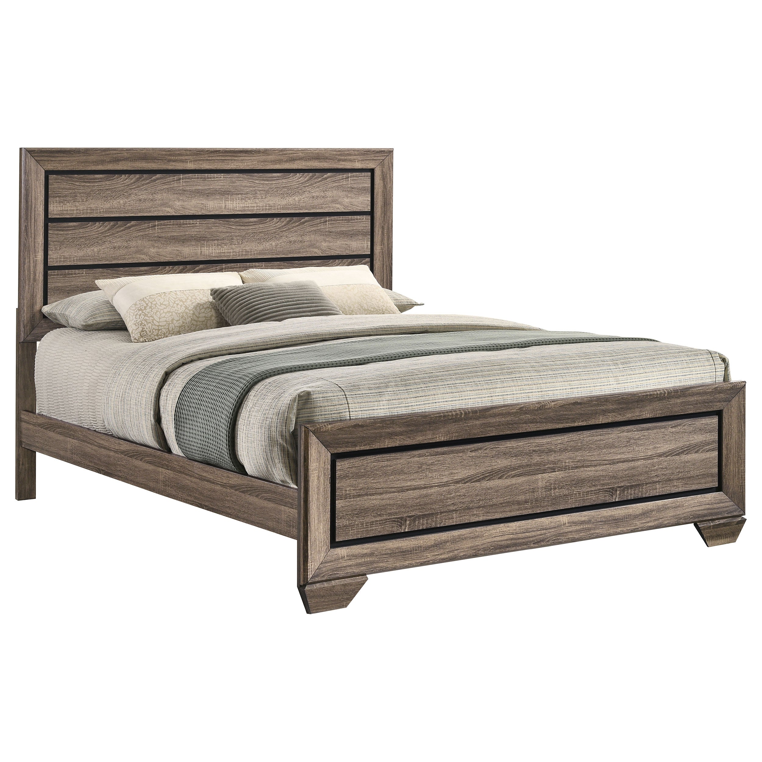 Kauffman Wood Panel Bed