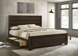 Kauffman Wood Storage Panel Bed