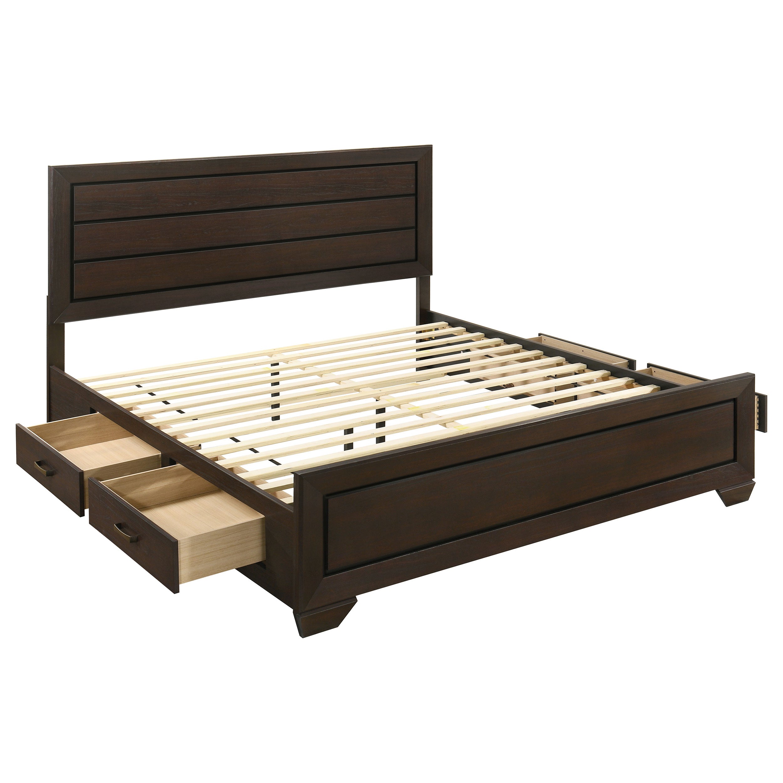 Kauffman Wood Storage Panel Bed