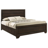 Kauffman Wood Storage Panel Bed