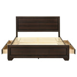 Kauffman Wood Storage Panel Bed