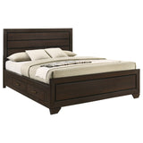 Kauffman Wood Storage Panel Bed