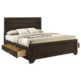 Kauffman Wood Storage Panel Bed