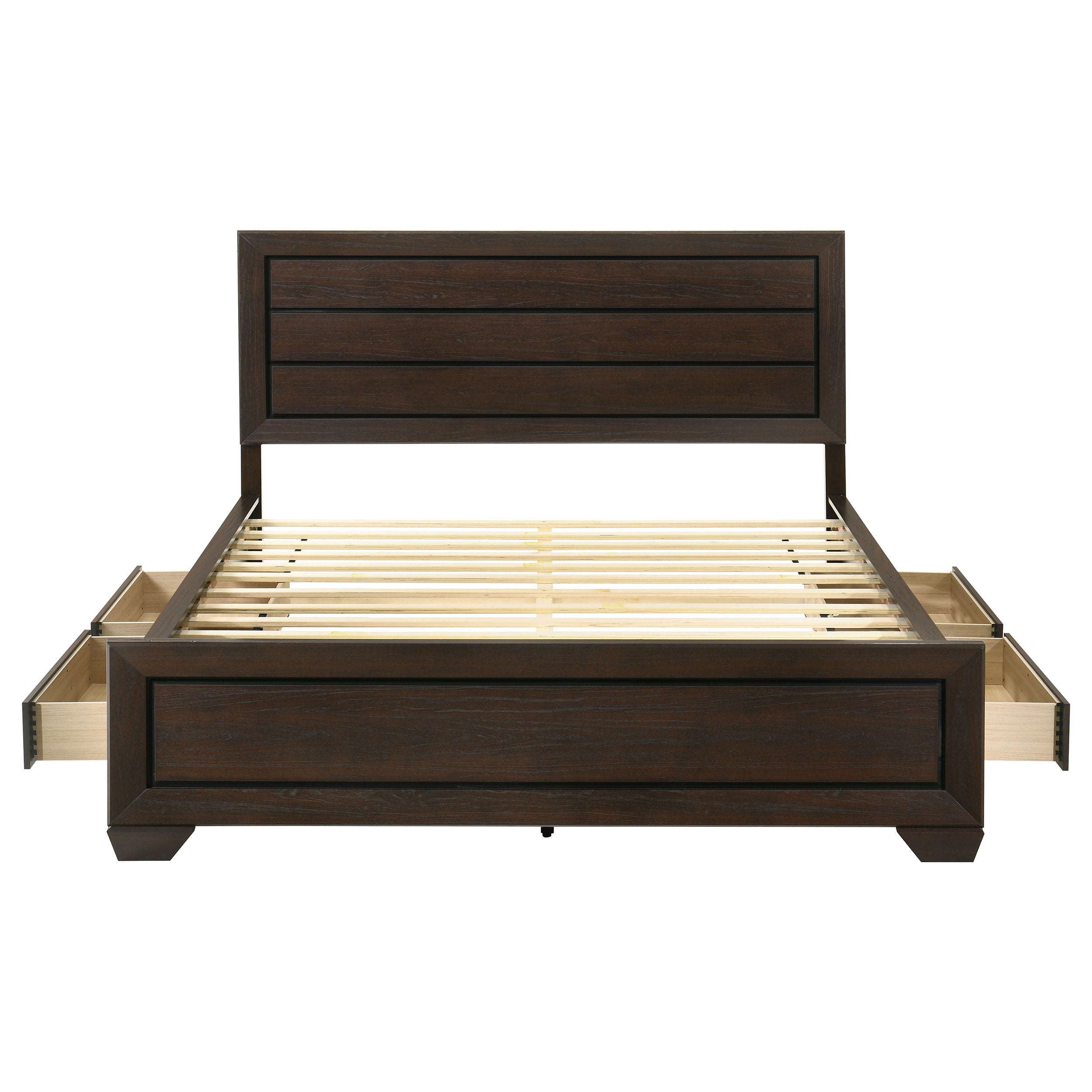 Kauffman Wood Storage Panel Bed