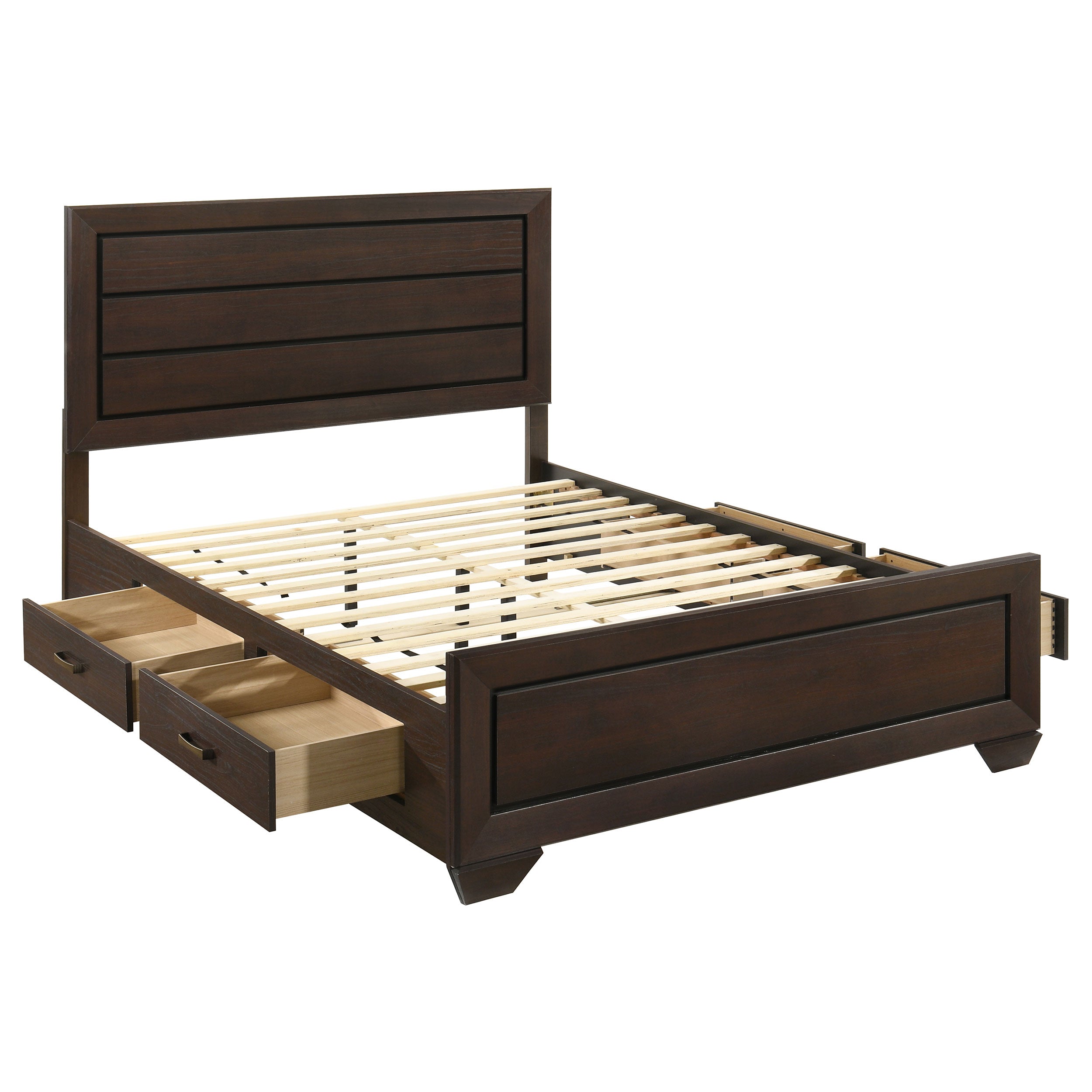 Kauffman Wood Storage Panel Bed