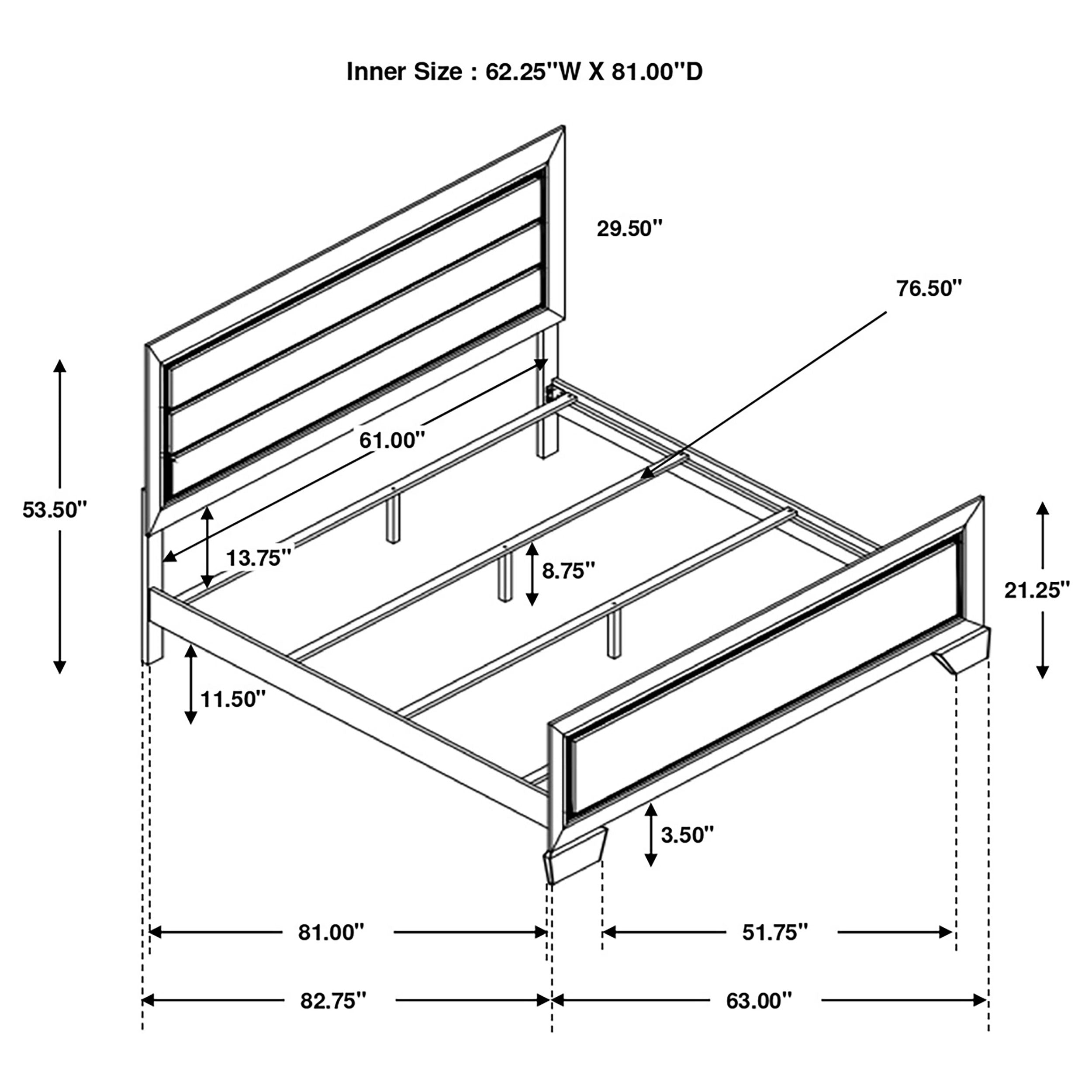 Kauffman Wood Panel Bed