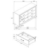 Kauffman 6-drawer Dresser