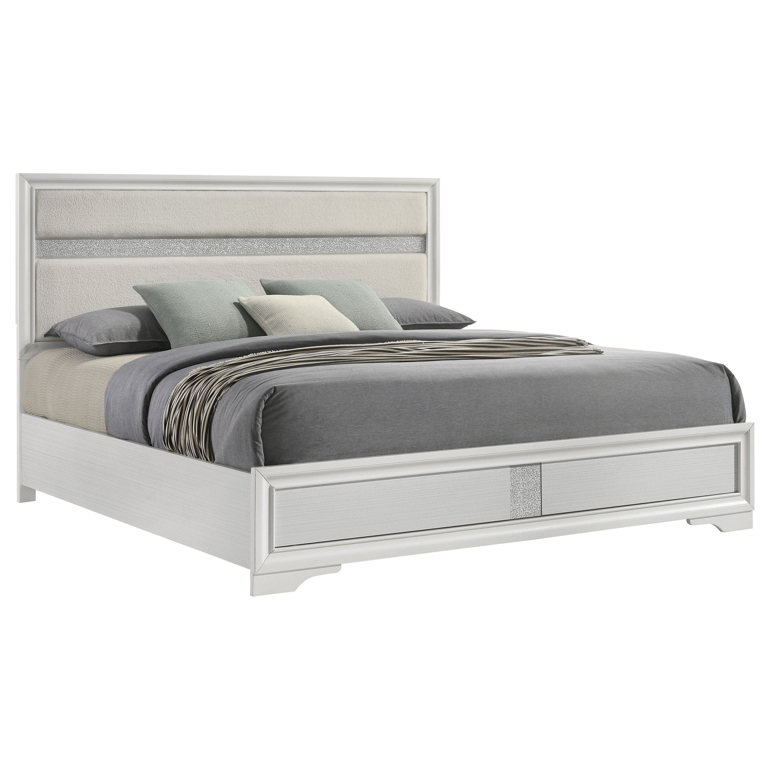 Miranda 54-inch Upholstered Panel Bed