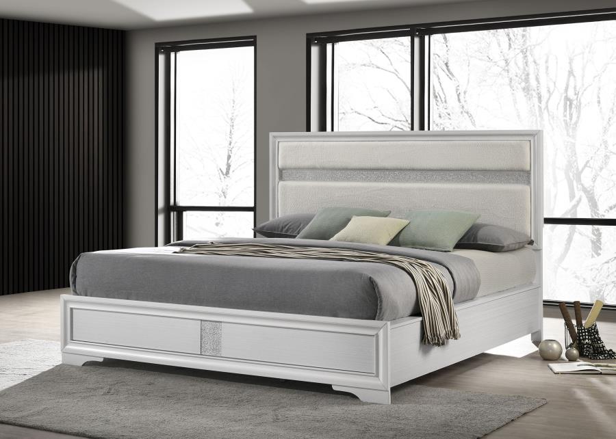 Miranda 54-inch Upholstered Panel Bed