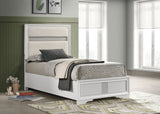 Miranda 54-inch Upholstered Panel Bed