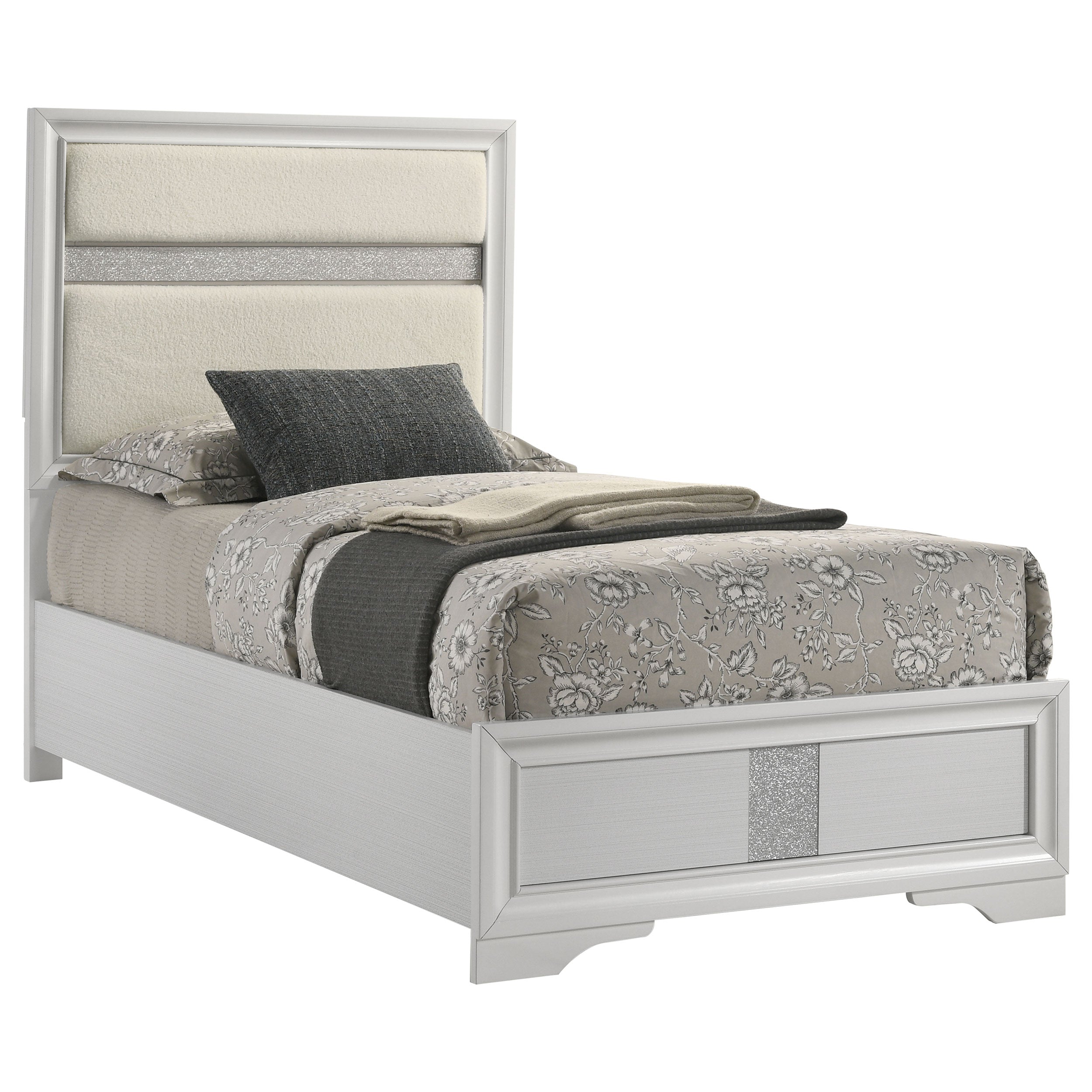Miranda 54-inch Upholstered Panel Bed