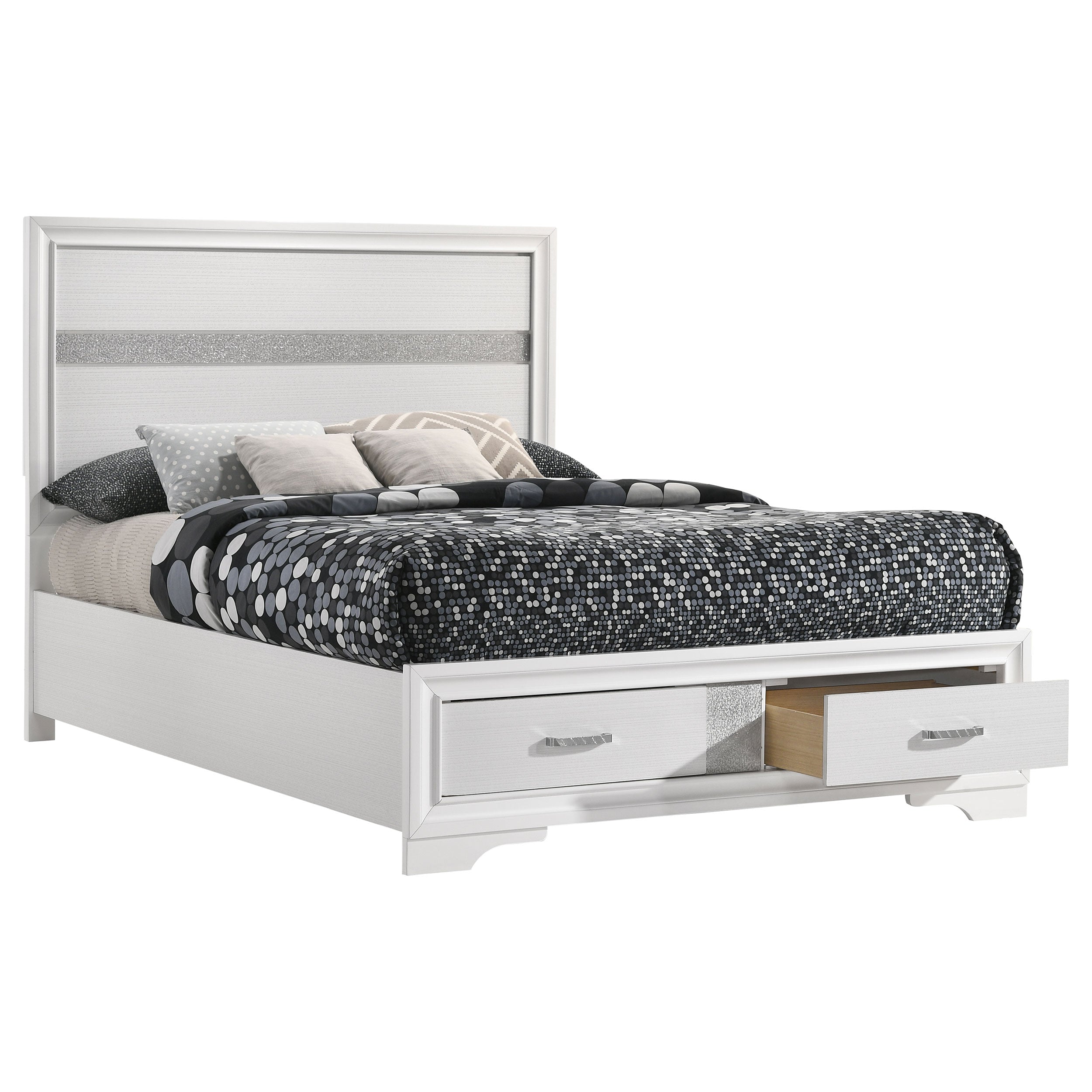 Miranda 51-inch Wood Storage Panel Bed