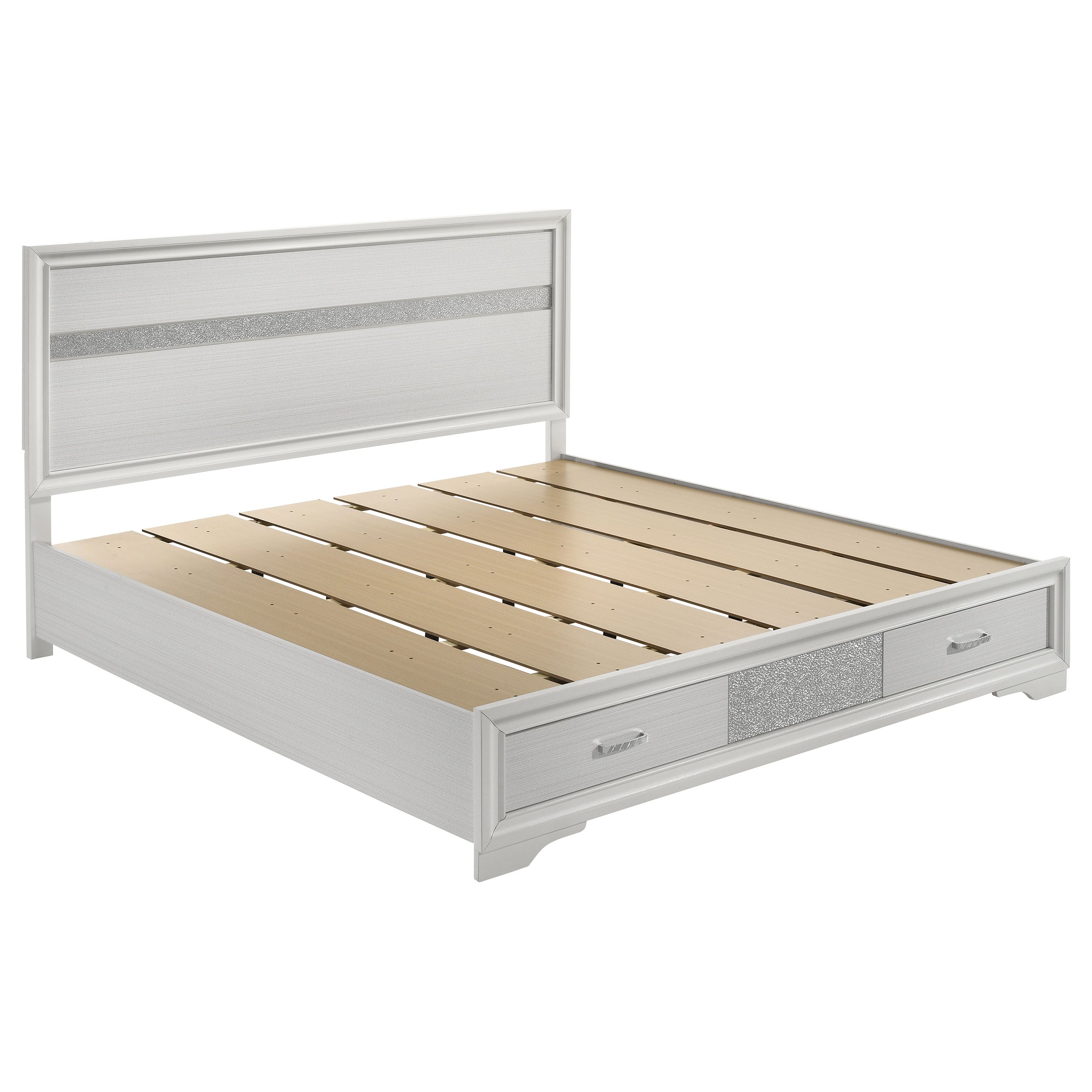 Miranda 51-inch Wood Storage Panel Bed