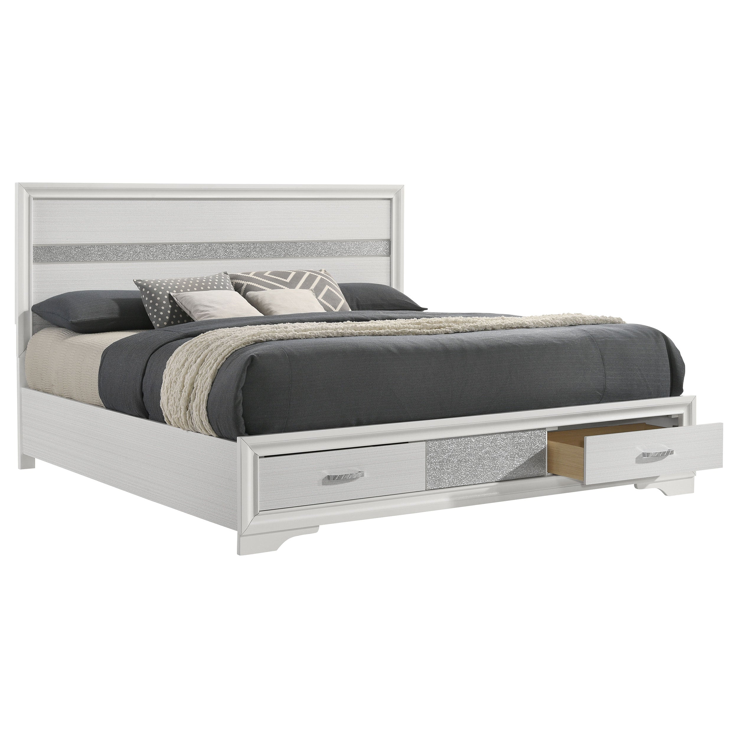 Miranda 51-inch Wood Storage Panel Bed