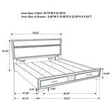 Miranda 51-inch Wood Storage Panel Bed