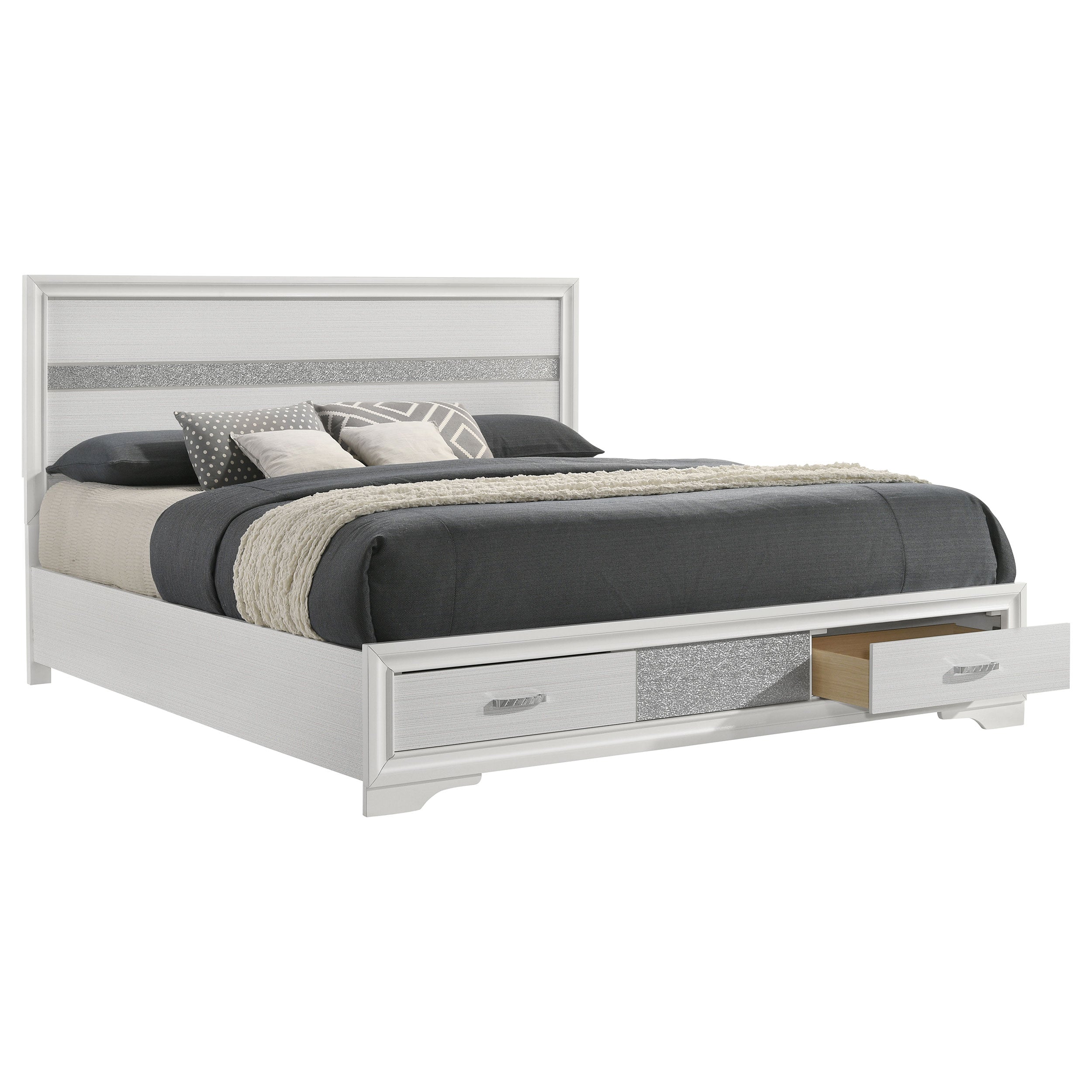 Miranda 51-inch Wood Storage Panel Bed