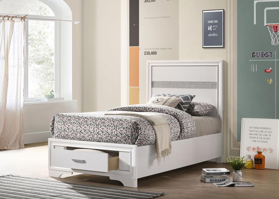 Miranda 51-inch Wood Storage Panel Bed
