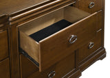 Garland 11-drawer Bedroom Dresser with Mirror Brown Cherry