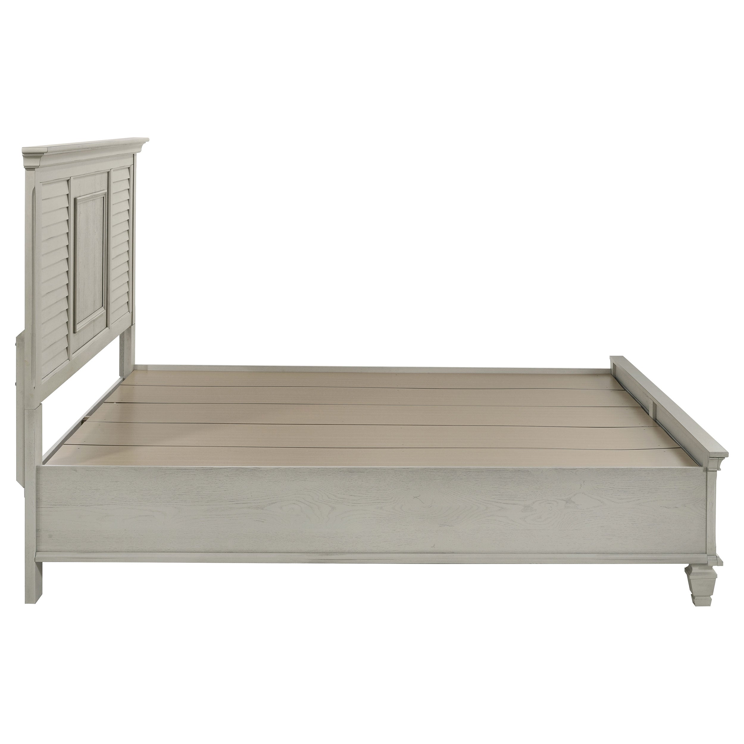 Franco Wood Storage Panel Bed Distressed