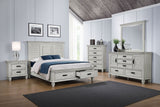 Franco Wood Storage Panel Bed Distressed