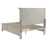 Franco Wood Storage Panel Bed Distressed