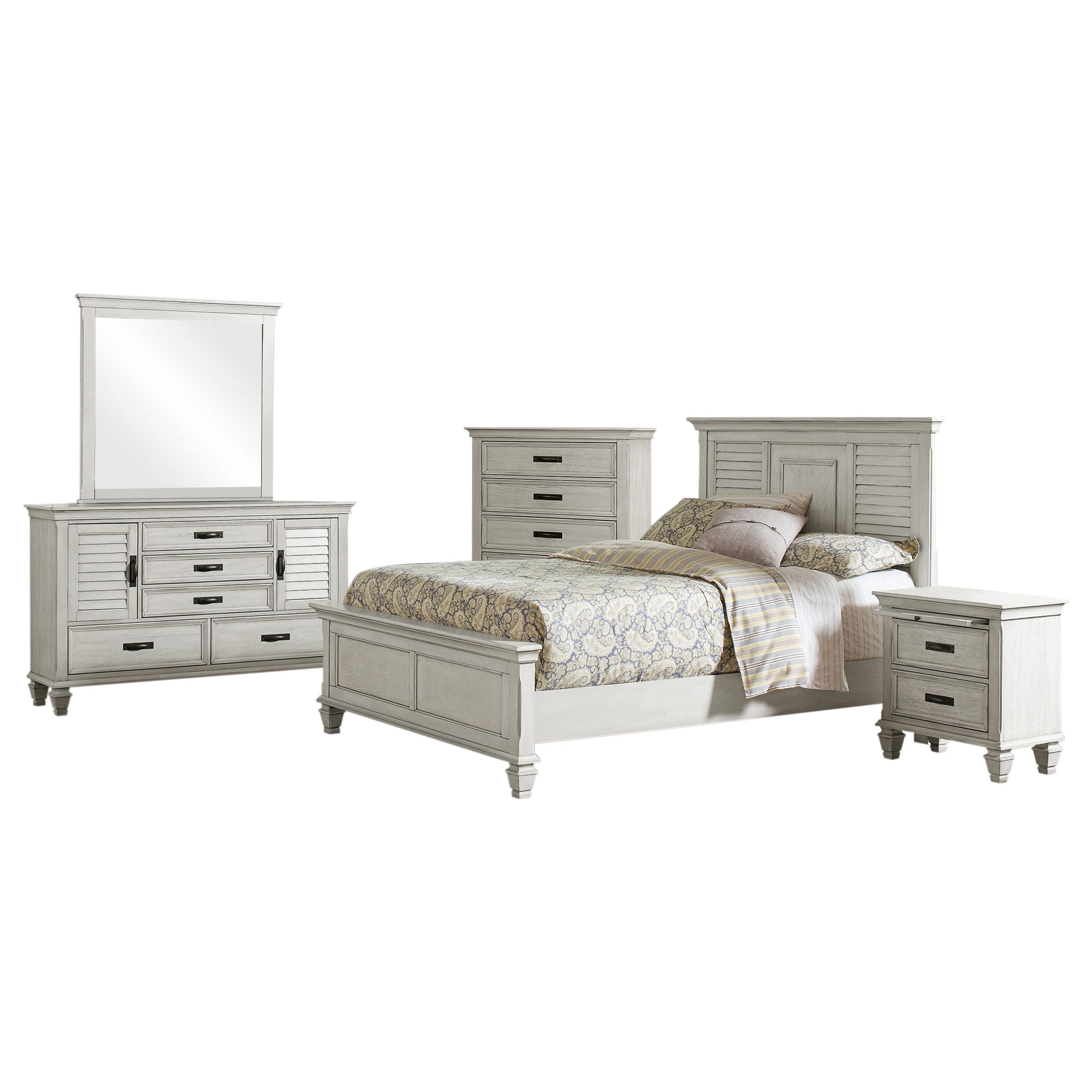 Franco Bedroom Set Distressed