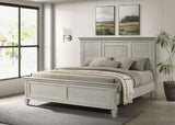 Franco Wood Panel Bed Distressed