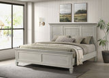 Franco Wood Panel Bed Distressed