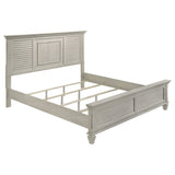 Franco Wood Panel Bed Distressed