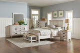 Franco Wood Panel Bed Distressed