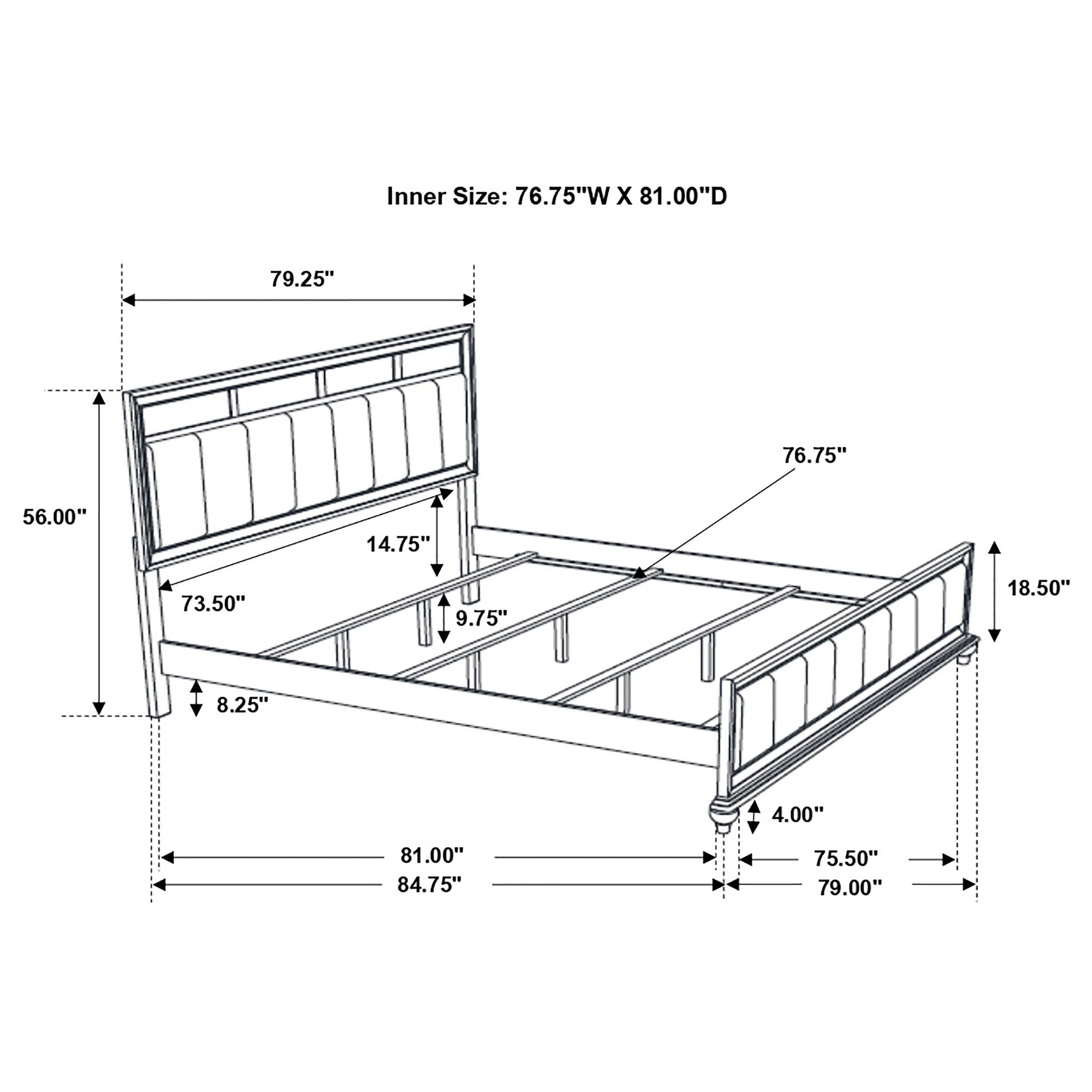 Barzini Wood Panel Bed