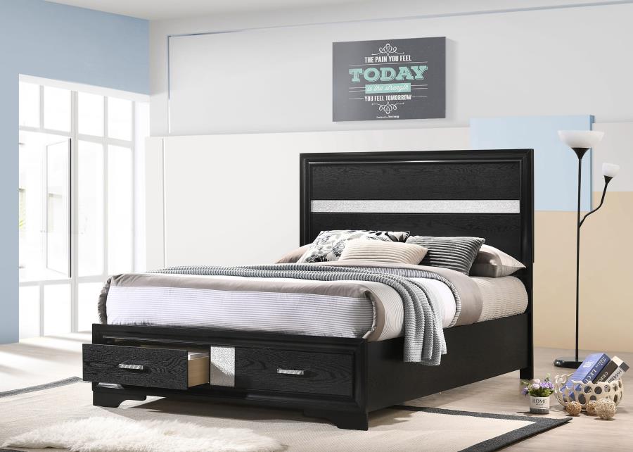 Miranda 51-inch Wood Storage Panel Bed