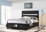 Miranda 51-inch Wood Storage Panel Bed