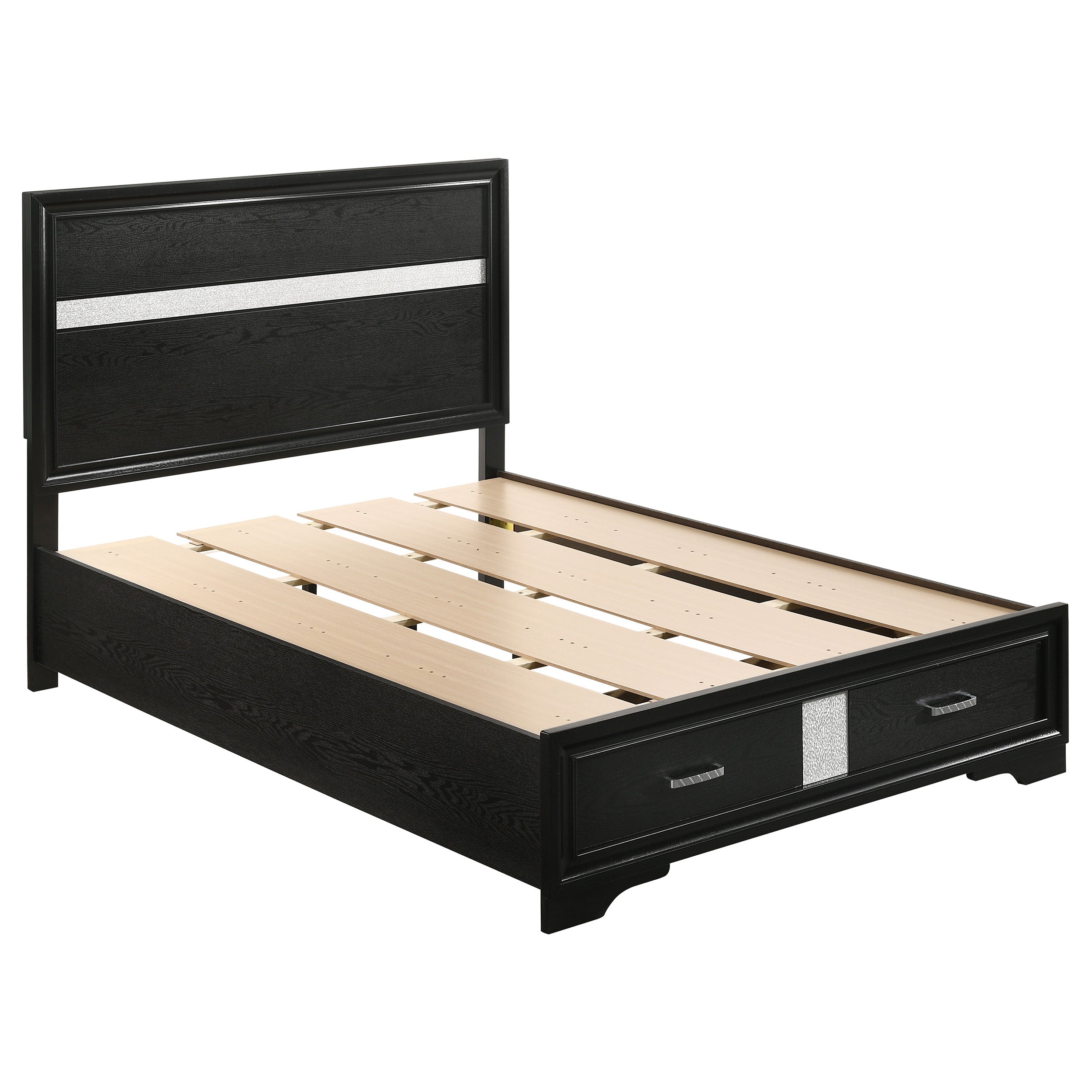 Miranda 51-inch Wood Storage Panel Bed
