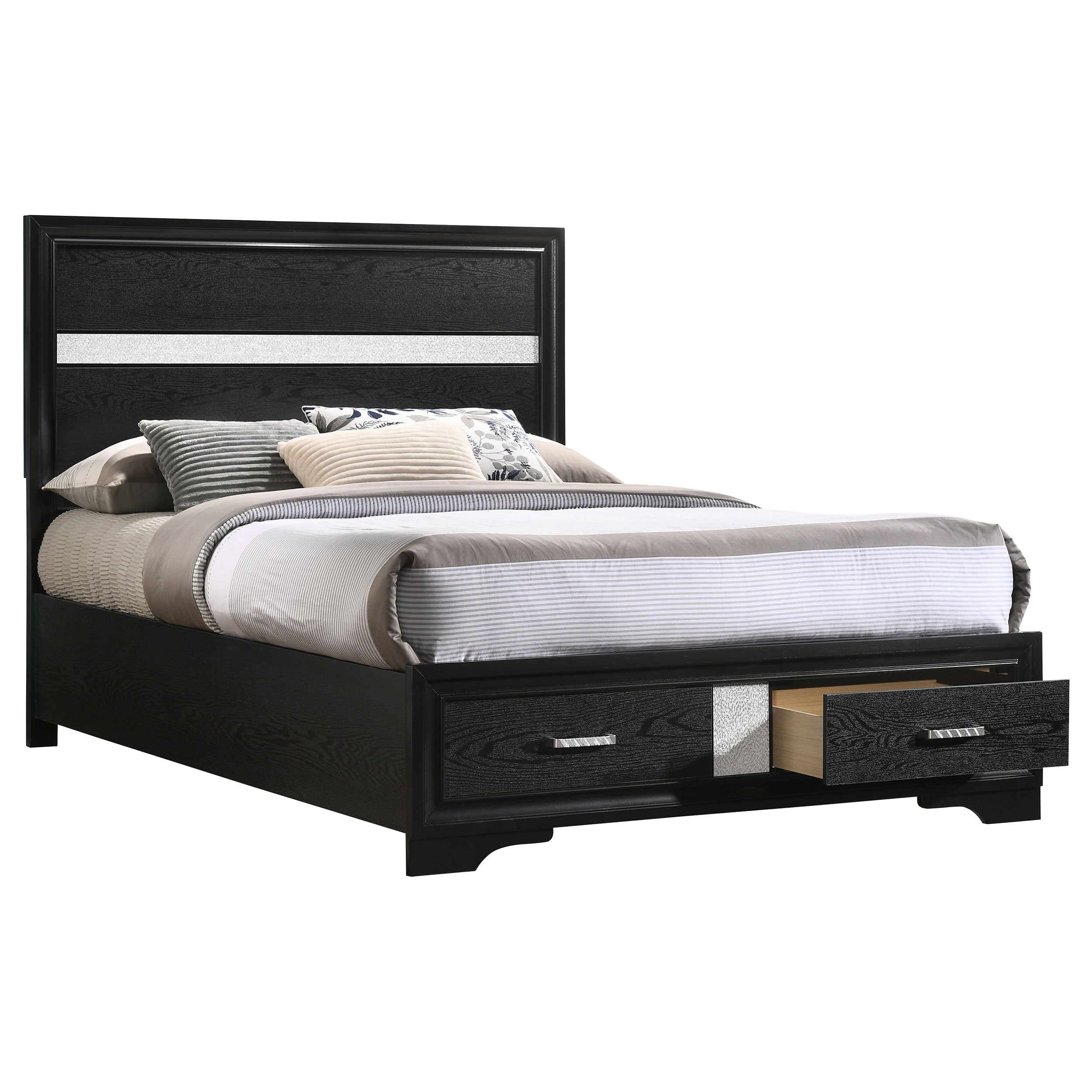 Miranda 51-inch Wood Storage Panel Bed