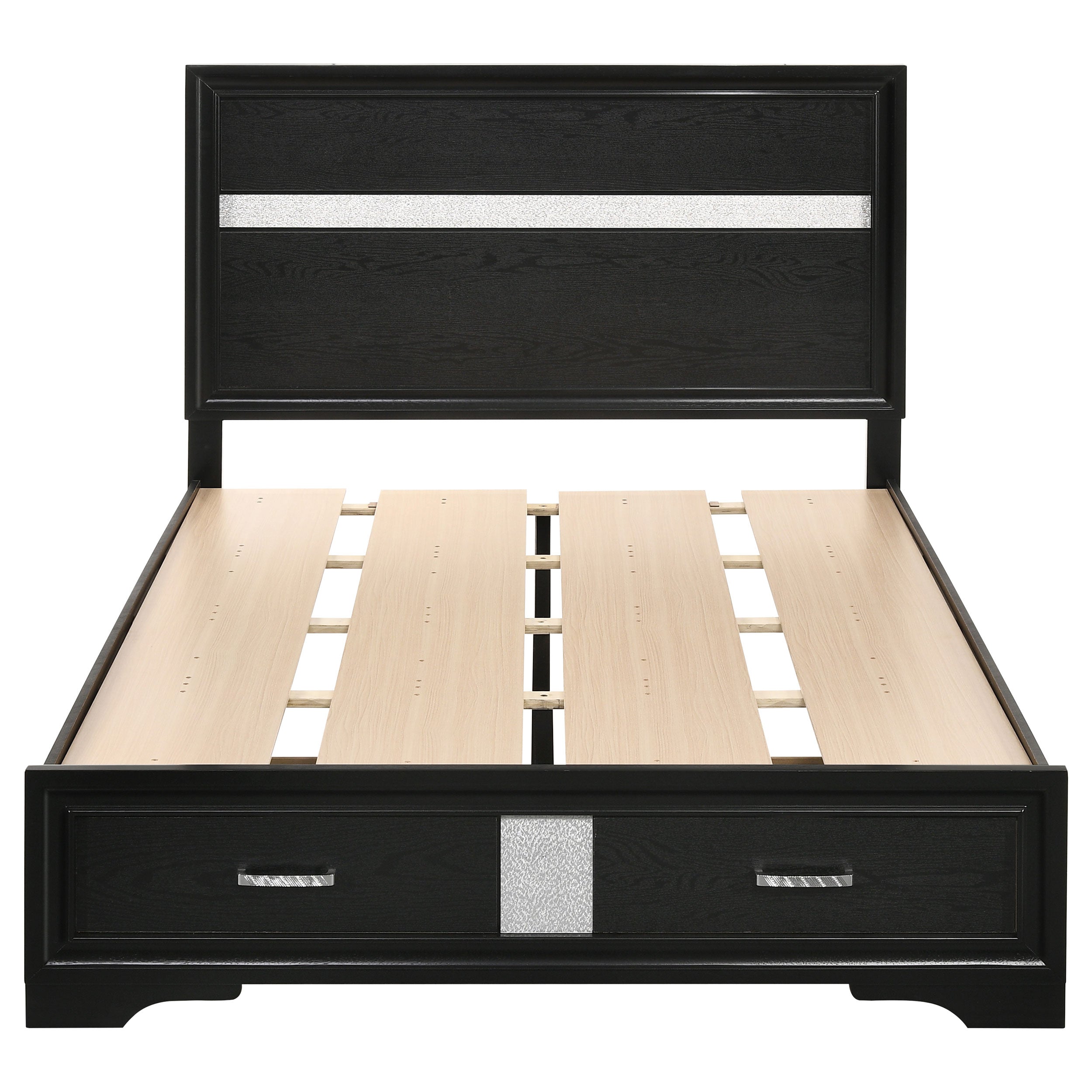 Miranda 51-inch Wood Storage Panel Bed