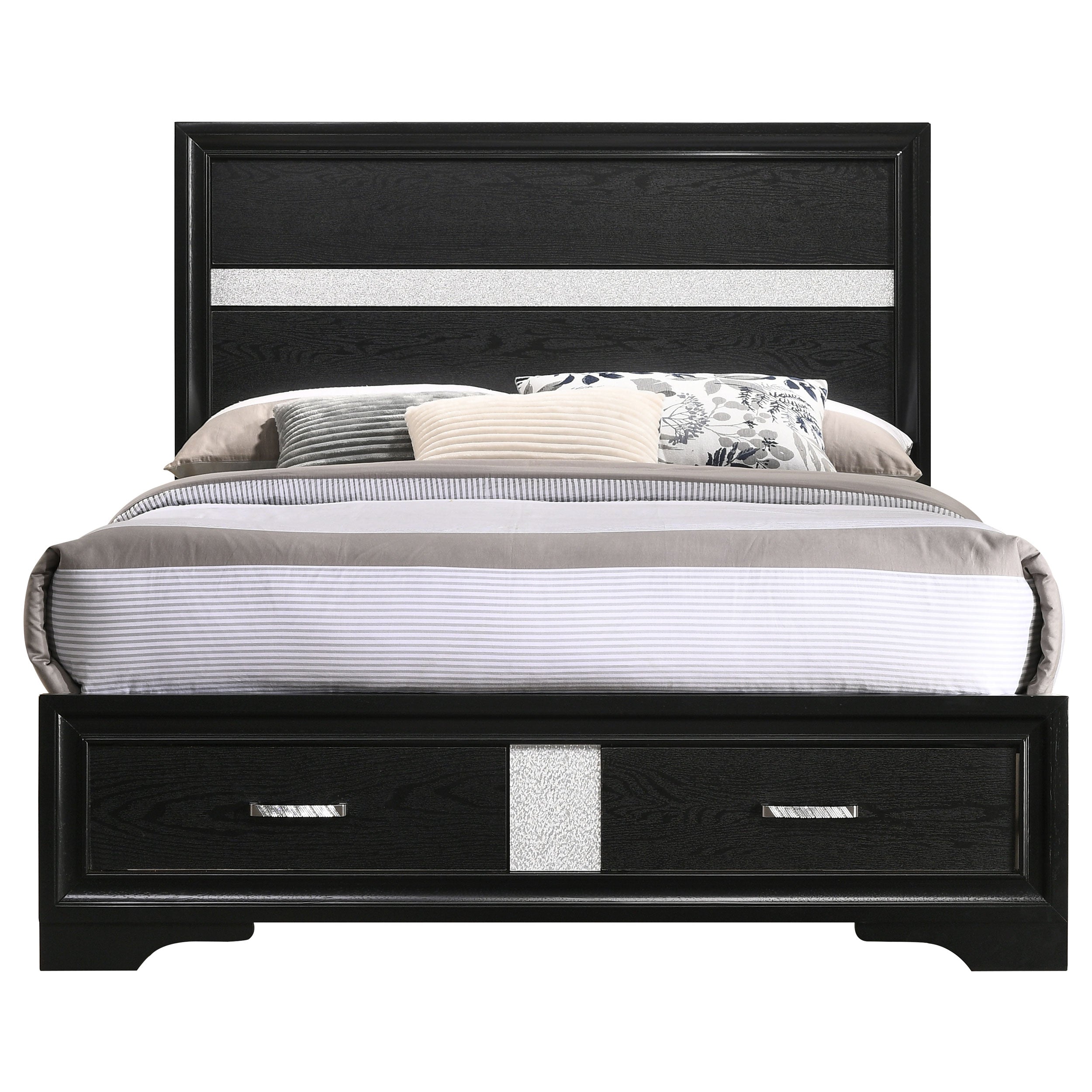 Miranda 51-inch Wood Storage Panel Bed