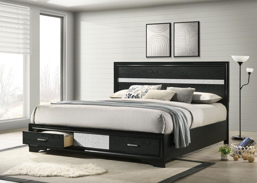 Miranda 51-inch Wood Storage Panel Bed