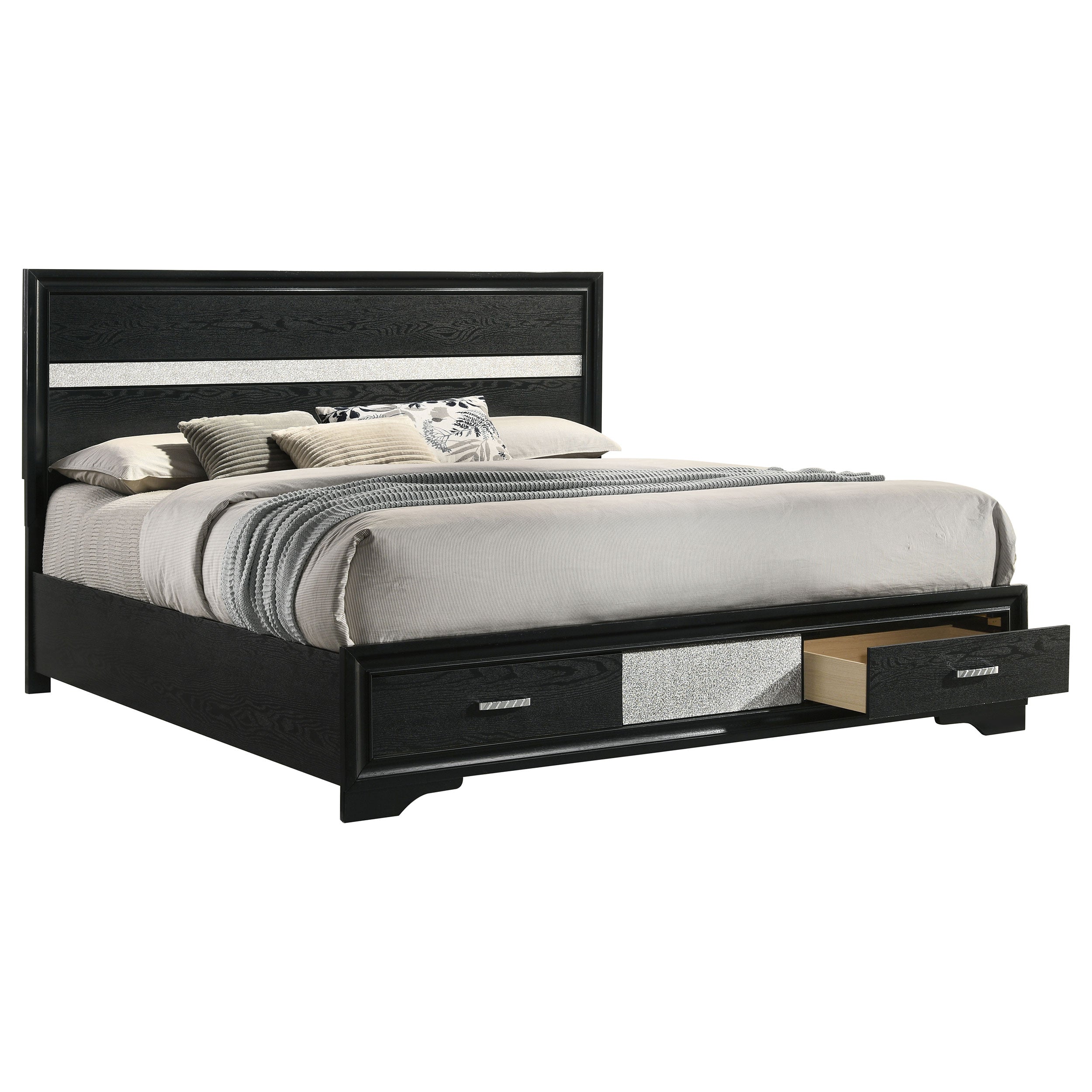 Miranda 51-inch Wood Storage Panel Bed