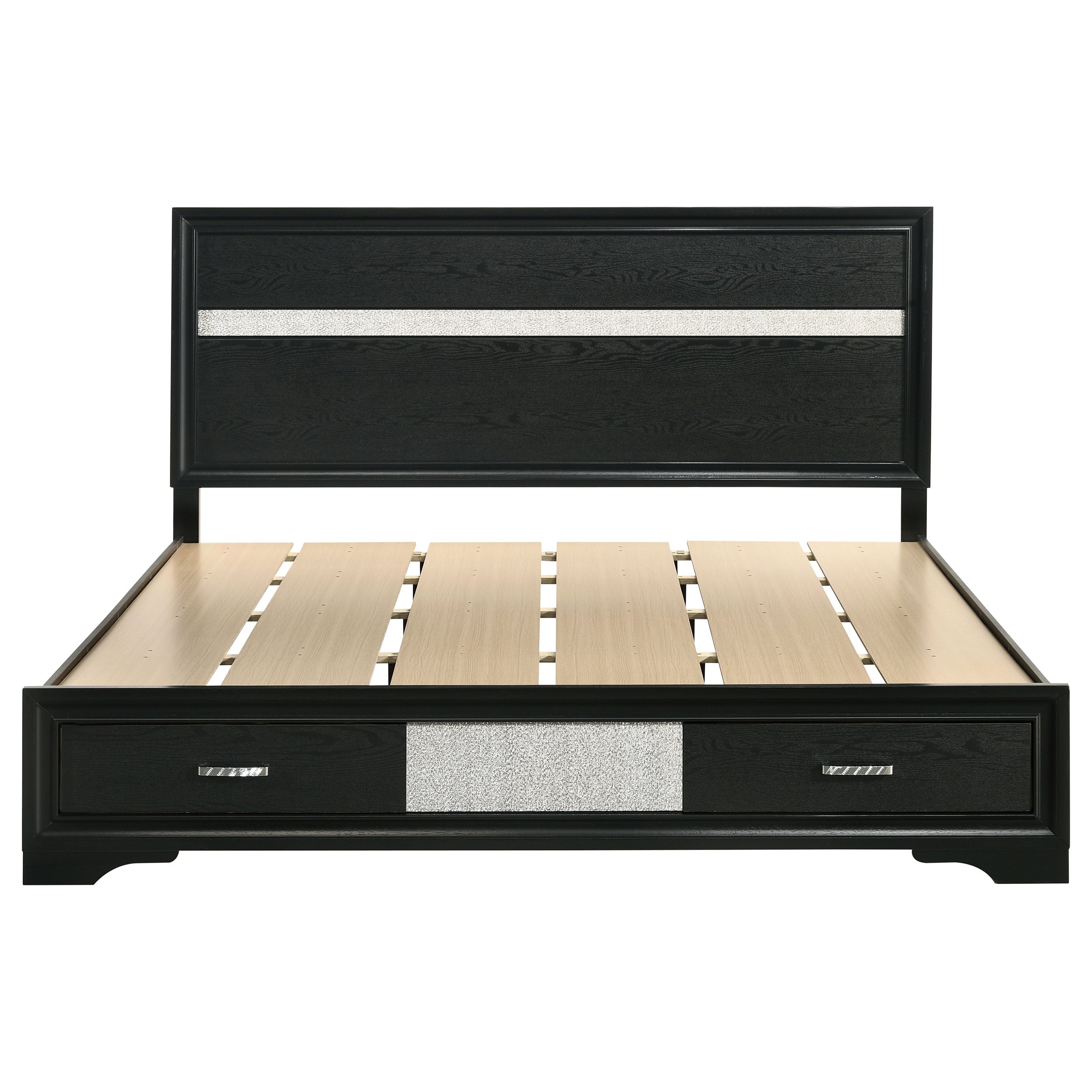 Miranda 51-inch Wood Storage Panel Bed