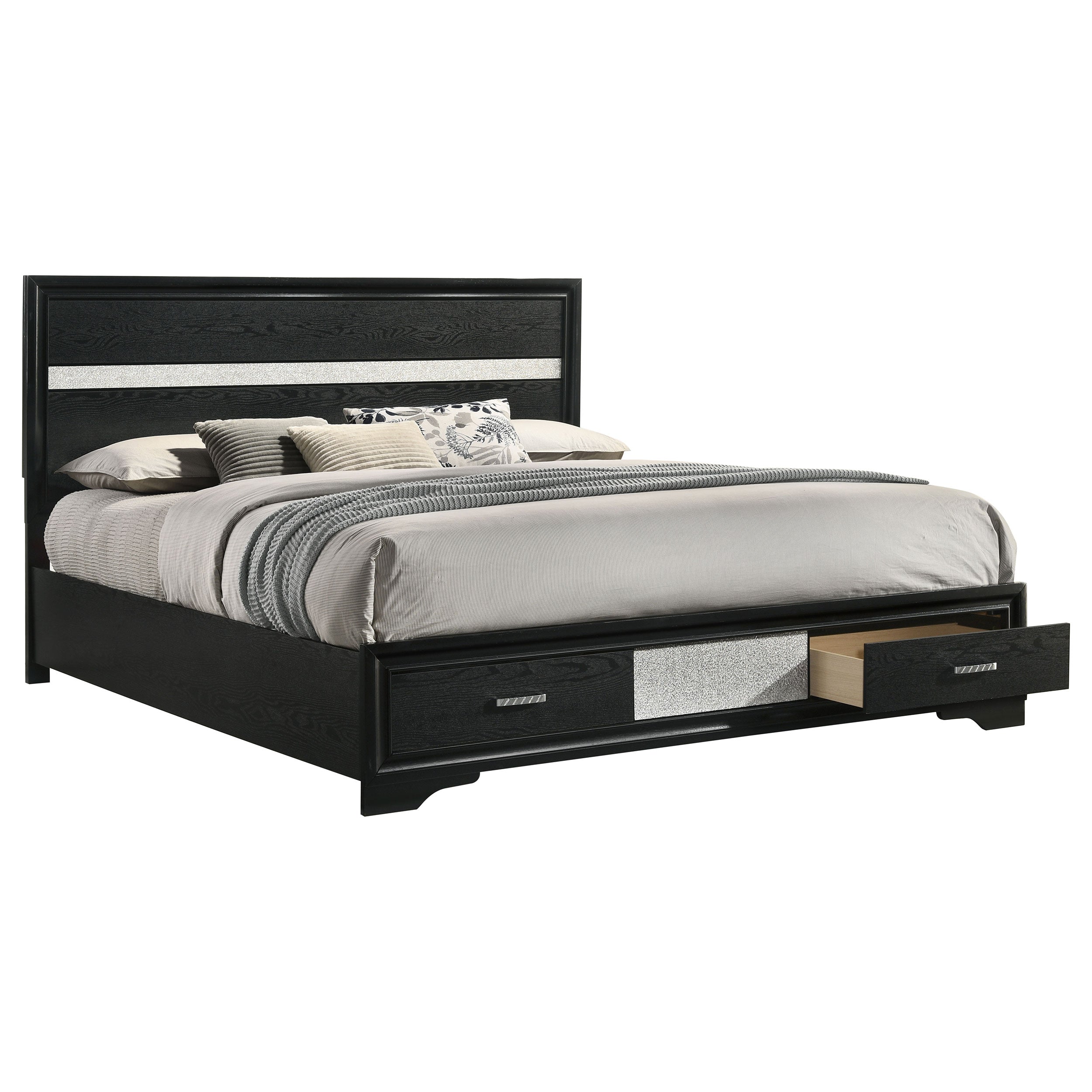 Miranda 51-inch Wood Storage Panel Bed