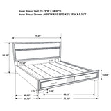 Miranda 51-inch Wood Storage Panel Bed
